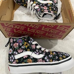 SKATE-HI ZIP FLORAL VANS